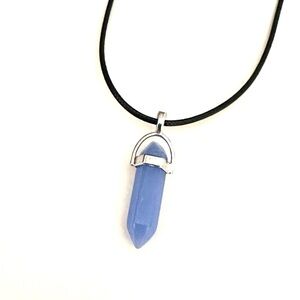 ⭐️ 5 for $25 Hexagonal Crystal Pendant Necklace Black Braided Cord